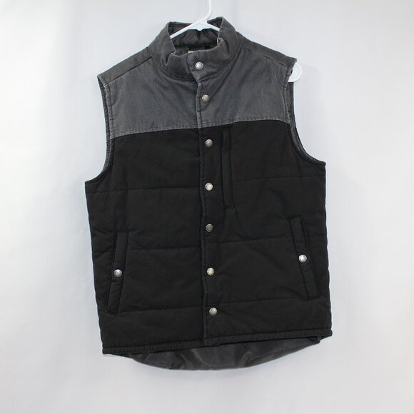 RedHead Other - Red Head‎ Vest Grey and Black Full Snap Closure Size M